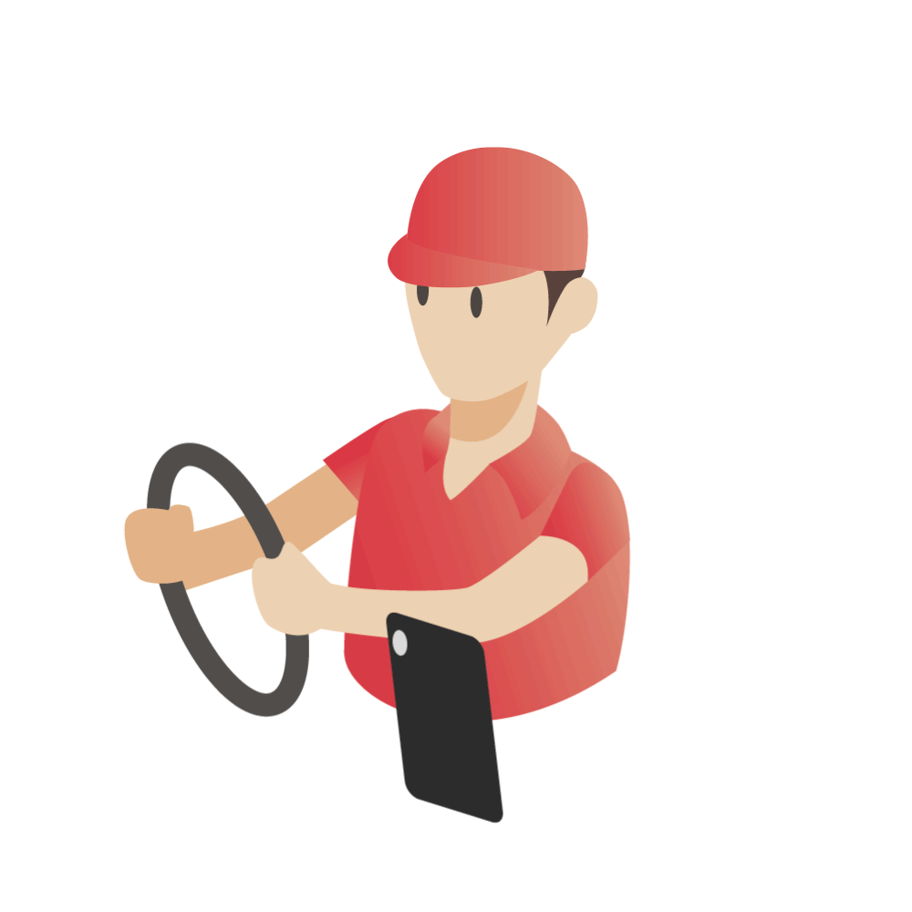 配達先までルート案内